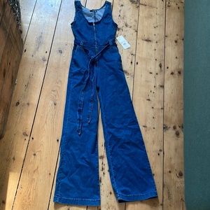 NWT denim romper